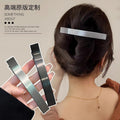 High-quality brushed metal hair clip, side clip, side bangs clip, hairpin, women's fashion new arrival one-word clip, headwear, hair accessories
