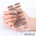 Zhengxiang personalized french gel manicure stickers hot glitter powder fashionuv baking lamp hardening semi-cured nail stickers