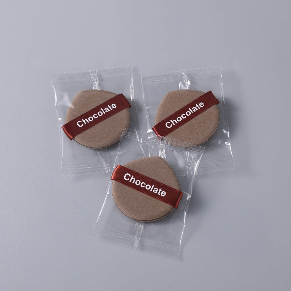 Little girl chocolate biscuit powder puff super soft and compliant wet and dry dual use air cushion powder puff liquid foundation sponge makeup powder puff