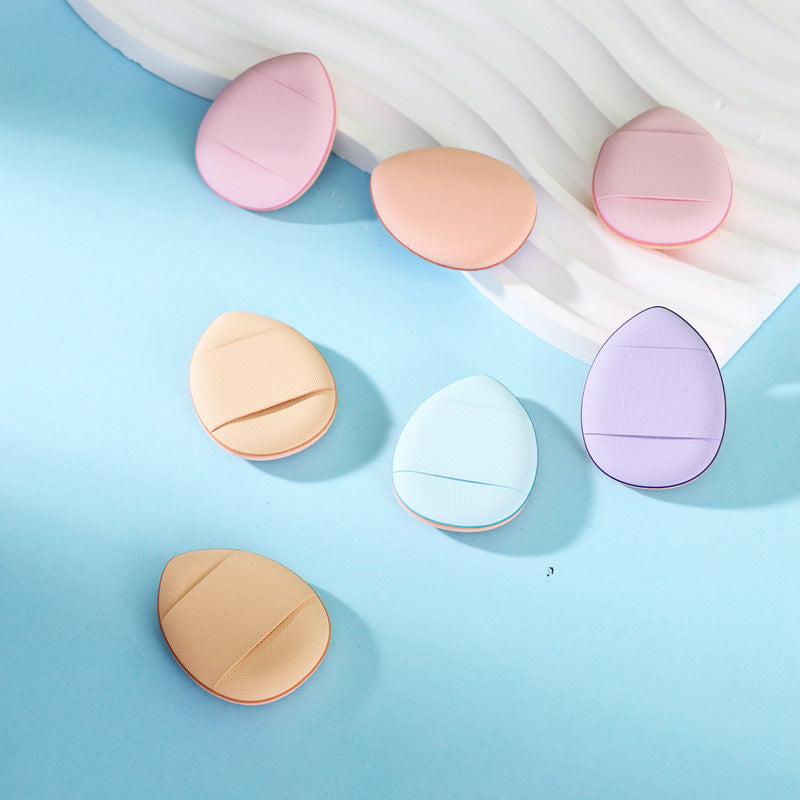 Mini finger air cushion puff - foundation & concealer applicator - wet & dry use - portable detailing - thumb tip small puff - mini slipper