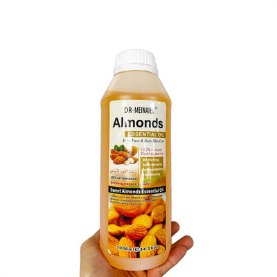 exclusive almond essential oil 1000ml rose ha oil lemon massage oil whole body soothing and moisturizing foreign trade