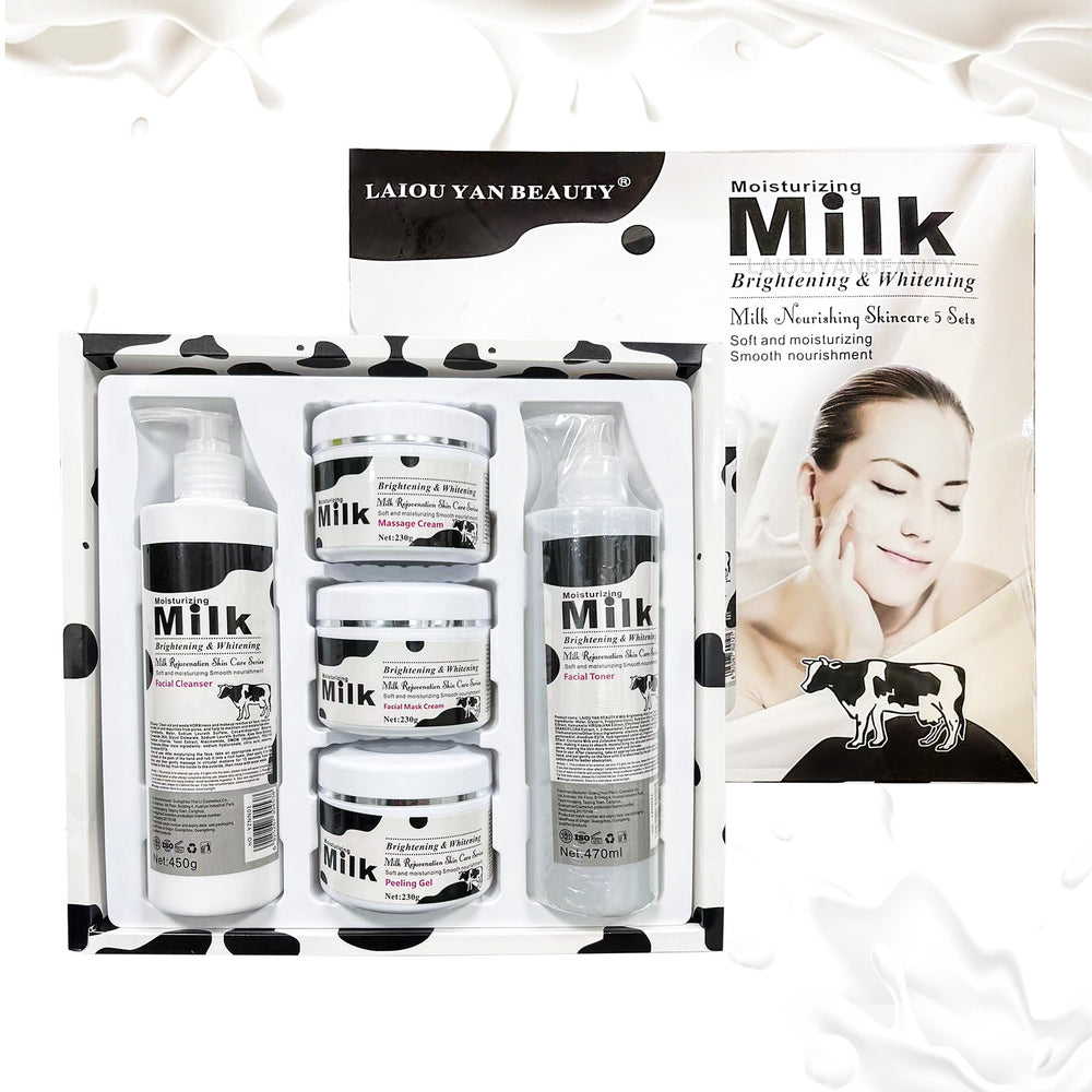 milk skin care kit soothing and repairing cleansing balm essence massage balm hydrating beauty salon factory direct sales