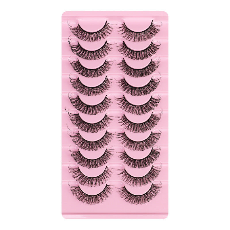 European and american segmented false eyelashes russian volume 3dstereo large curvature european and american thick false eyelashes glue style
