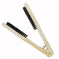 V-shaped splint comb boar bristle straight hair comb hair salon hair care straightening hair styling curl comb v-shaped wooden handle splint comb