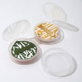 100 points powder puff box marshmallow air cushion puff storage box dust-proof portable large round transparent empty box