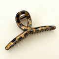 High-gloss dark leopard print cross [13cm]