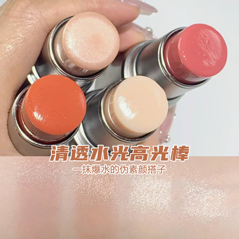 Kashiel highlight stick water glow skin repair stick water glow stick women nature brightening fine shimmer shadow pseudo makeup blush cream