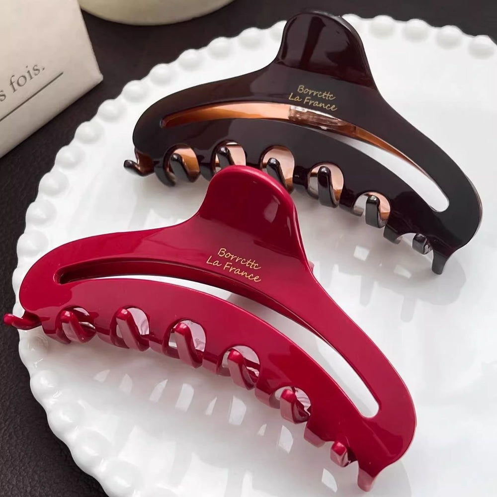 Frenchretrocut out clip large imitation acetic acid hair clip fashion back head hair shark clip hairpin headwear