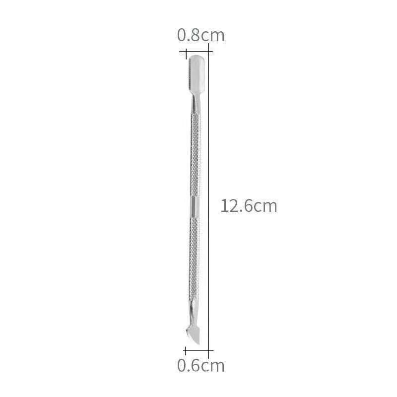 Nail art tools steel pusher nail pusher dead skin pusher nail polish remover tool small steel pusher dead skin remover