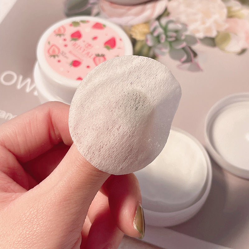 Risyal disposable nail polish remover wipes, 32-count box, gentle on natural nails, fruit-scented nail polish remover pads, manicure cleansing wipes
