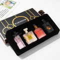 best-selling women's perfume four-piece set, long-lasting light fragrance, floral, black coffee perfume, women's gift box wholesale