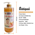 papaya scrub shower gel silky foam avocado gentle cleansing security moisturizing skin care english wholesale