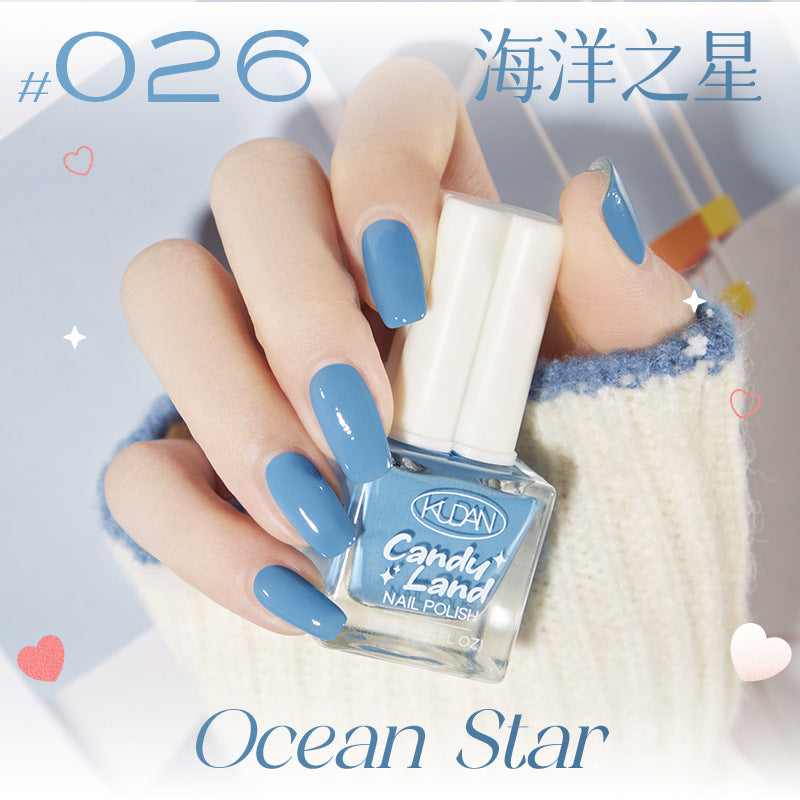Kudan nail polish no bake quick drying peelable light fragrance 10ml water-based nail polish new cross-border best selling 36 colors