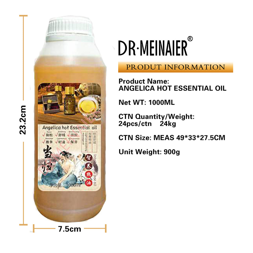 ginseng herbal oil heating essential oil body massage essential oil full body massage scraping oil mugwort essential oil 1000