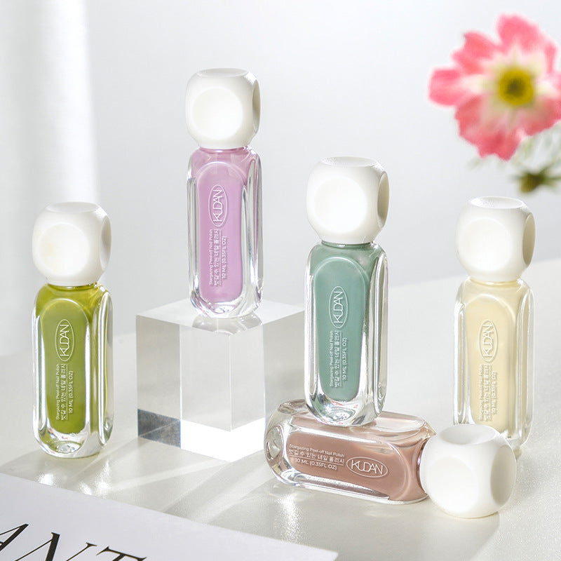 Kudan nail polish no bake quick drying water-based peelable light fragrance 10ml nail polish new cross-border best selling 41 colors