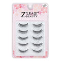 5 pairs japanese style natural false eyelashes - natural baby straight simulated 3d eyelashes with adhesive - simulated qingdao factory