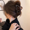 2025 new minimalist triangle hair claw clip - ponytail holder, high ponytail clip, shark clip hair accessory for women - back of head styling
