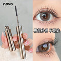 Novo floating fiber eyelash primer - lengthening, curling, waterproof, smudge-proof, defined separation, steel tube mascara