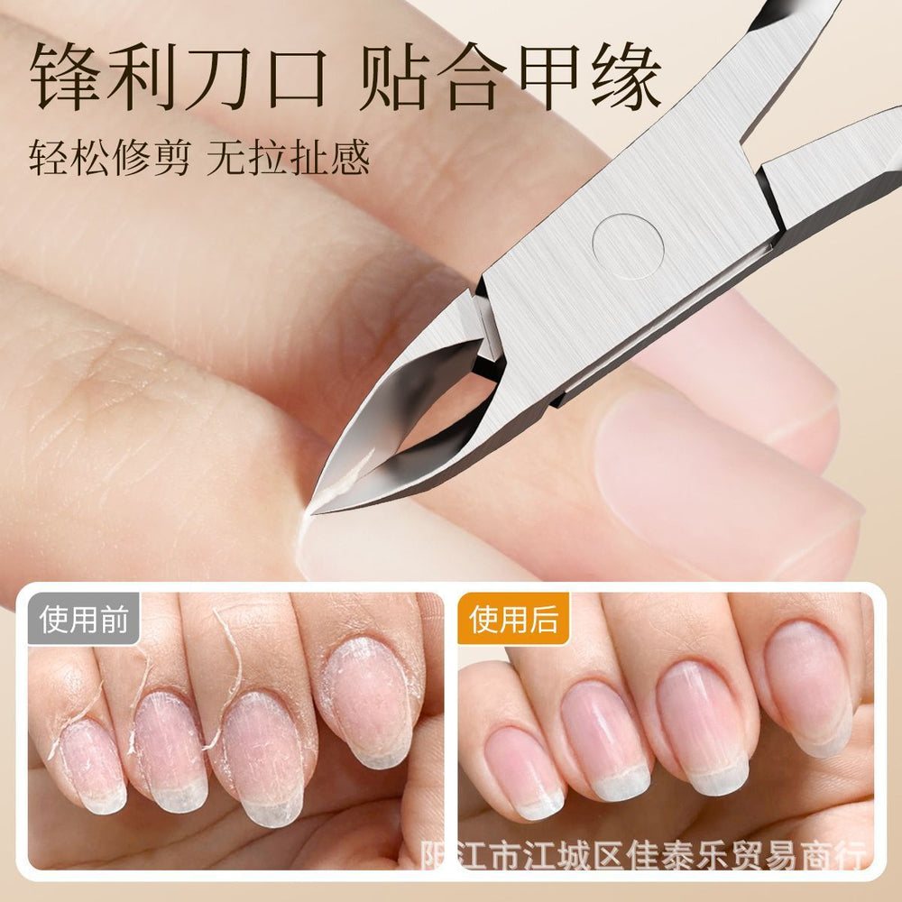 Vietnamese stainless steel cuticle nippers portable d501 finger toe dead skin remover barbed skin nippers manicure tool