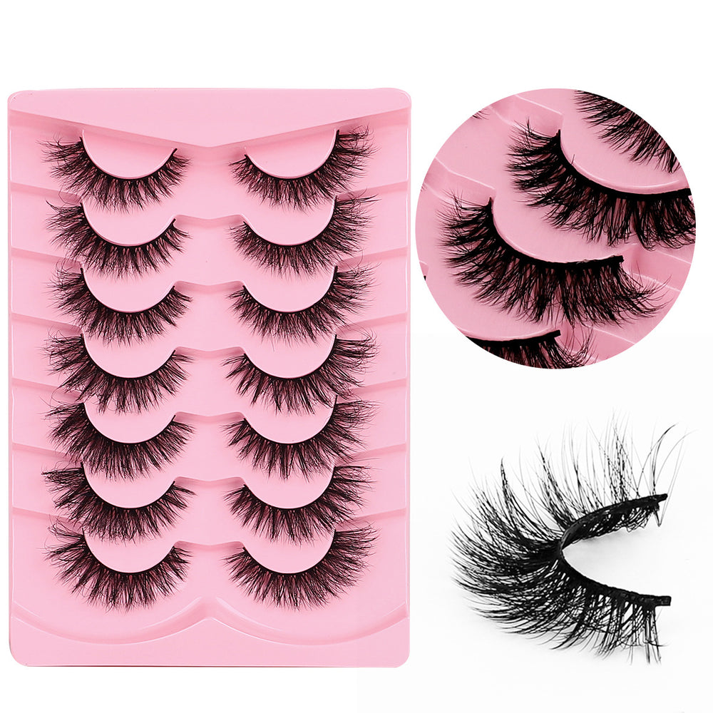 False eyelashes faux mink lashes fluffy long 8d fake lashes