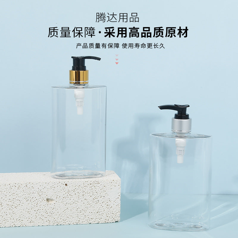 Travel bottle set - pump dispenser for shampoo, body wash, hand soap, and more - portable empty bottles for lotions and creams