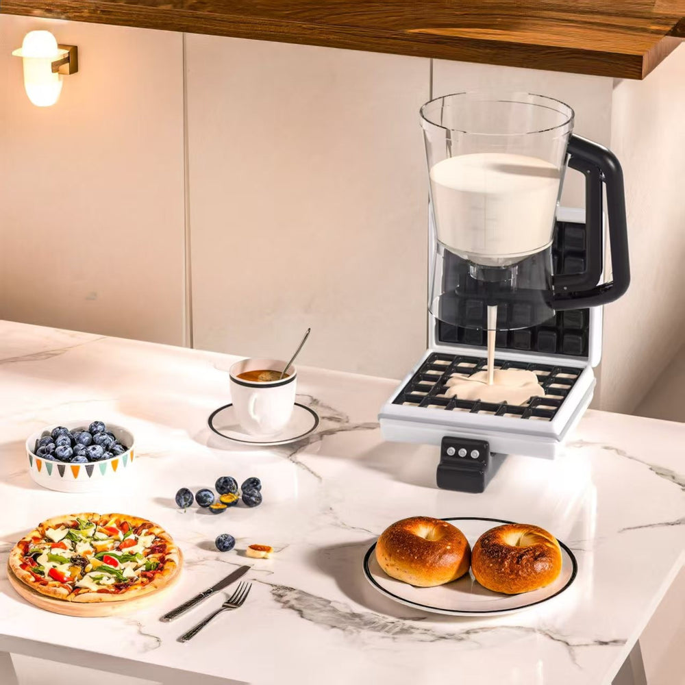 Temu new batter dispenser batter funnel cup cake handheld dispenser measuring cup baking tool