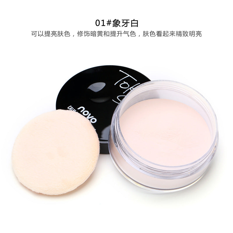 Makeup novo mineral watery comfortable setting powder loose powder long-lasting oil control makeup waterproof non-removing matte powder