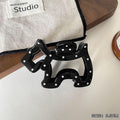 Polka dot puppy black-9cm