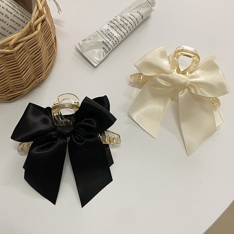 Bow tie clip shark clip ins style popular back of head female elegant clip 2022 new hair clip hair accessories