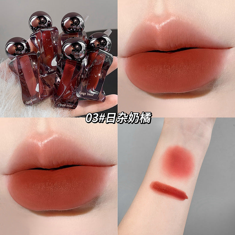 Gege bear soft light mousse lip mud velvet matte matte non-stick cup student pseudo-no makeup whitening lip glaze