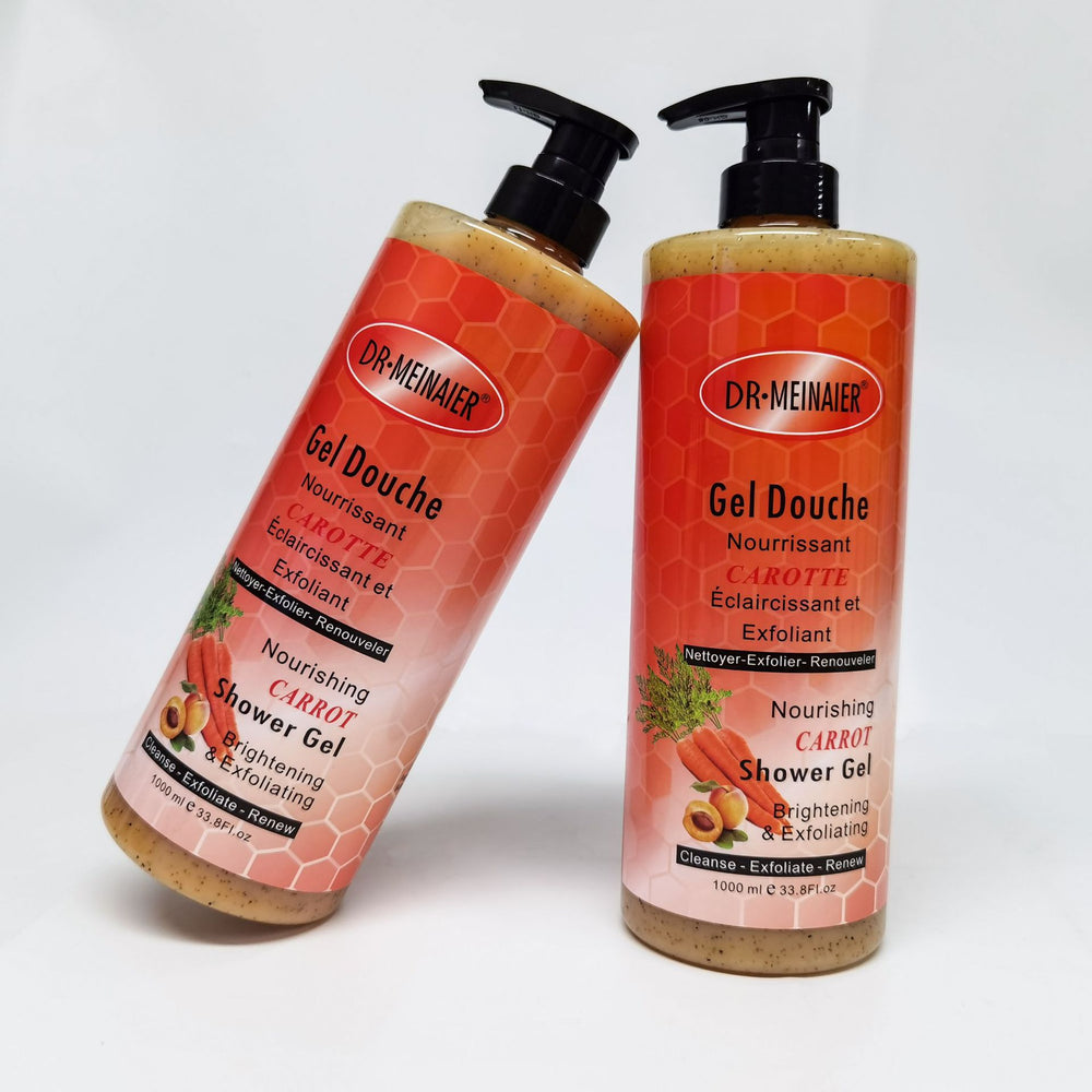 exclusive carrot scrub shower gel deep cleansing, nourishing, removing chicken skin and brightening skin export 1000ml