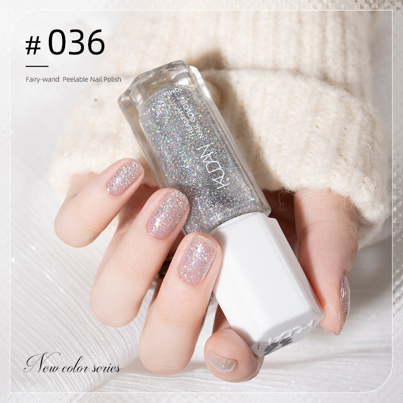 2023 new nail polish - no bake, autumn/winter colors, nail salon black peel-off protective top coat, quick-drying nail polish