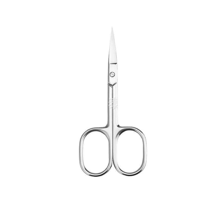 Manufacturer stainless steel elbow russian style dead skin scissors pre-treatment cuticle eyebrow trimming scissors pointed manicure scissors