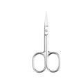 Manufacturer stainless steel elbow russian style dead skin scissors pre-treatment cuticle eyebrow trimming scissors pointed manicure scissors