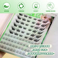 Flat false eyelashes 10 rows large capacity natural style mother's style glue-free lower eyelashes false eyelashes barbie style eyelashes