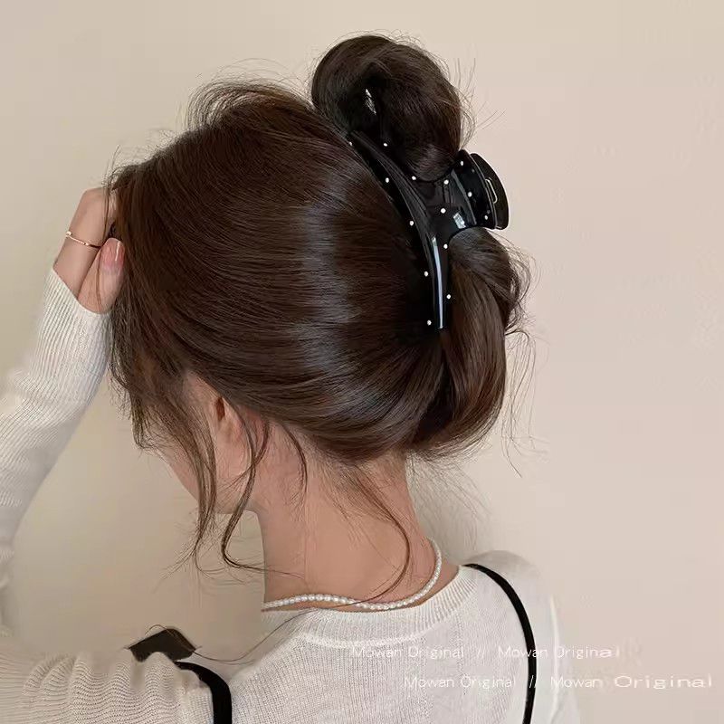 Japanese stylecute polka dot bow clip multi-hair large hair clip easiest for matchgirl back shark clip hair accessories