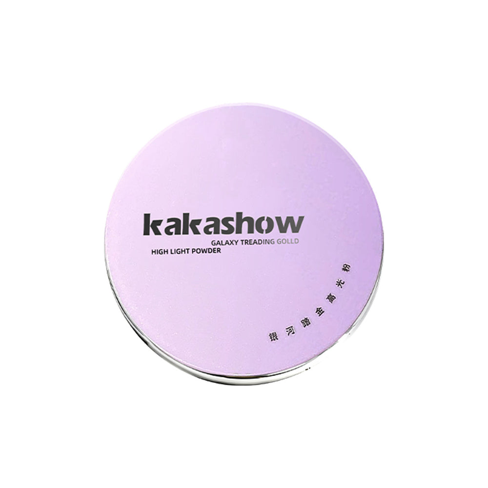Kakashow galaxy gold high gloss powder pearlescent fine shimmer water glow skin brightening and contouring high gloss eyeshadow comprehensive palette