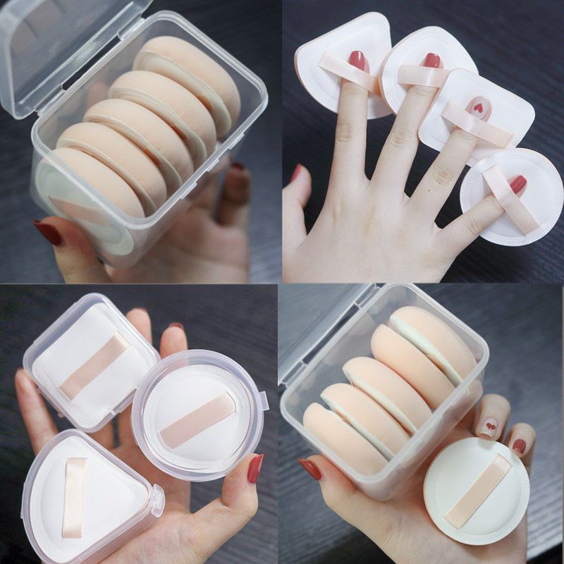 Cotton candy puff air cushion powder bottom liquid special beauty egg triangular square makeup puff sponge powder puff dry and wet use