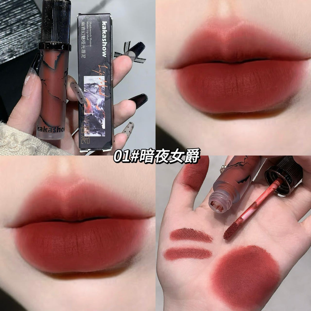 Kakashow youyan fantasy matte lip mud women's velvet matte matte not easy to fade non-stick cup no makeup whitening lip glaze