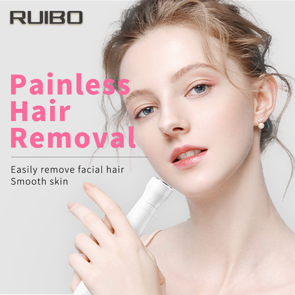 4-in-1 electric shaver: multifunctional nose hair trimmer, eyebrow shaper, underarm hair remover, and leg hair depilator