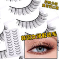 Carefully selected* pingdu 10 pairs of hard stem fake eyelashes, a whole barbie comic soft stem korean girl group eyelashes stage