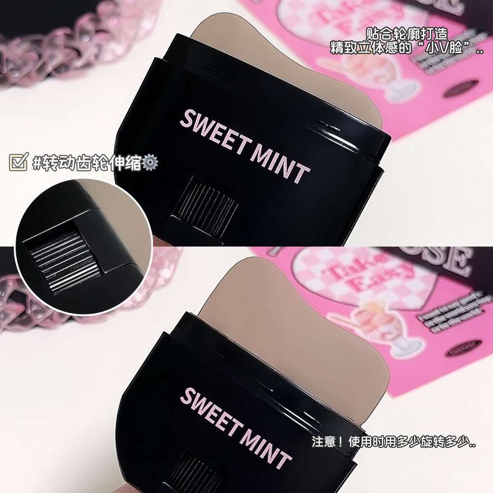 Makeup sweet mint facial contouring stick modifying facial contouring stereo waterproof concealer nose shadow cream