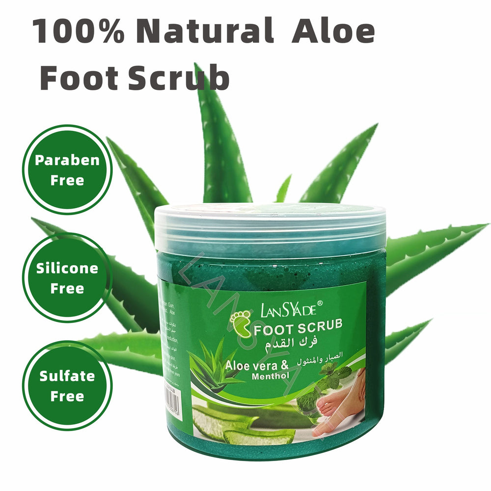 moisturizing body & foot scrub bath salts - deep cleansing, exfoliating, and dead skin removal with fragrant sea salt