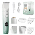 Electric shaver for women, hair removal device, razor with digital display, 3-in-1 women's intimate area, underarm, and leg hair trimmer