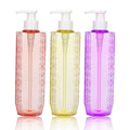 500ml translucent pink lotion pet plastic bottle shampoo and shower gel bottle lotion refill empty bottle