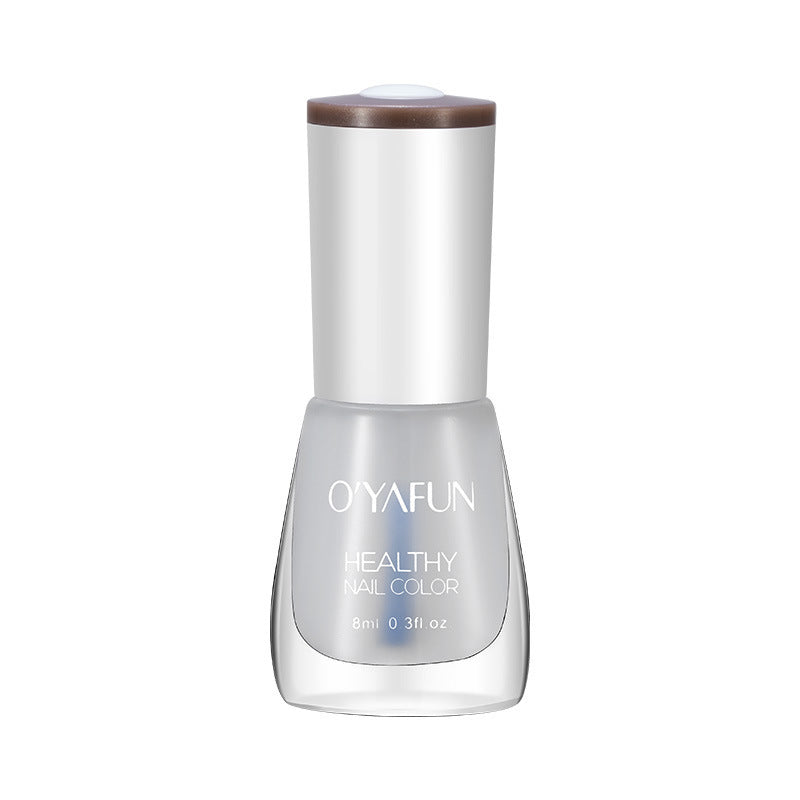 New ouyafei water-based nail polish, no baking required, quick-drying, peelable, 8ml, student-friendly clear top coat, wholesale