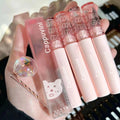 Kapavini bubble bear lip glaze for women mirror water glossy pouty lips moisturizing glass lip whitening lipstick