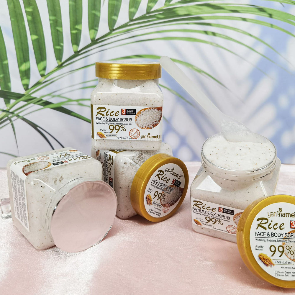 rice bath salt fruit scented bath salt full body bath exfoliating chicken skin scrub salt deep cleansing wet salt