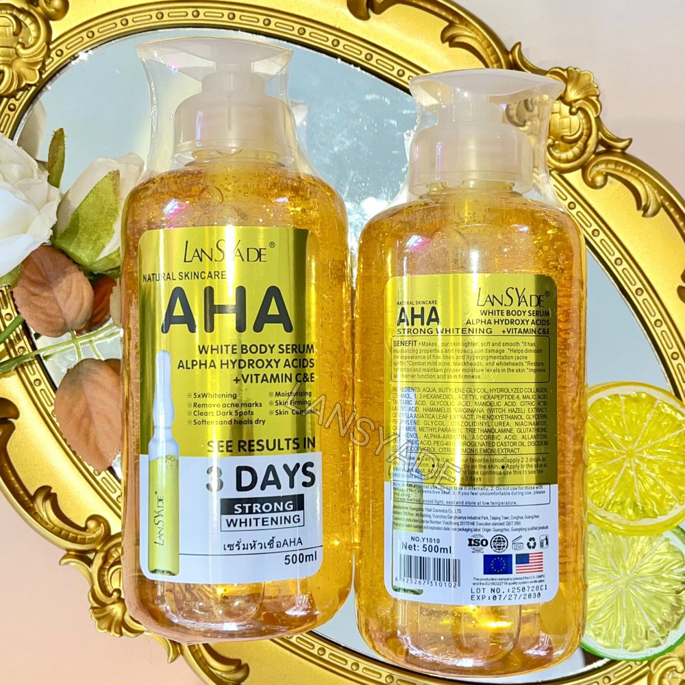 aha original liquid ampoule essence serum fruit acid moisturizing repair brightening skin removal 500ml wholesale