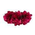 Yi mengling's same style burgundy flower large banana clip moana mermaid style clip classy hair clip